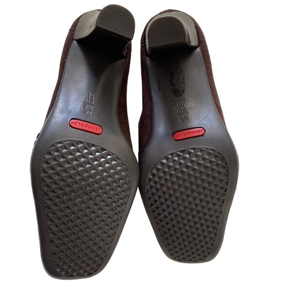 Aerosoles Cincinnati oxford brown genuine suede leather shoes women  7.5 - Picture 10 of 11